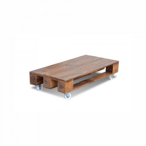 Dřevěný konferenční stolek Paleta na kolečkách - VÝPRODEJ  Nábytek MHTEL03
