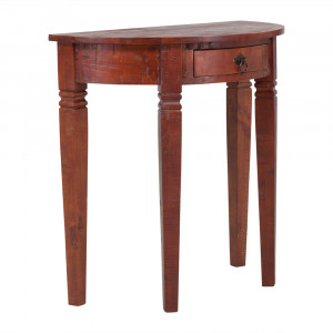 Hnědý konzolový stolek z masivní borovice Catalina hnědý  Konzolové stolky MH0337W