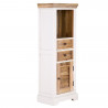 Skříňka do koupelny Agni 40x130x35 z masivu mango - VÝPRODEJ  Koupelnové skříňky MHMLW-03