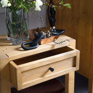 Dřevěný noční stolek Corona Bianco - výběr moření Corona Noční stolky MHPEL120