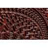 Černá designová barová komoda Black Mandala 140cm Black Komody 41106