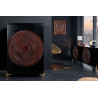 Černá designová barová komoda Black Mandala 140cm Black Komody 41106