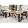 Designový jídelní stůl z masivu Iron Craft Mango 160cm 45mm  Jídelní stoly 38656