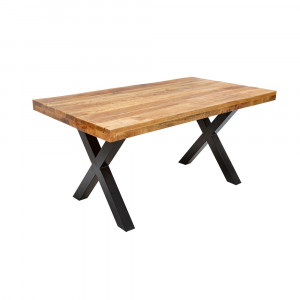 Jídelní stůl 160x90 z mangového dřeva Iron Craft 70mm  Jídelní stoly 40012