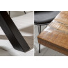 Jídelní stůl 160x90 z mangového dřeva Iron Craft 70mm  Jídelní stoly 40012