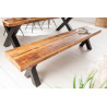 Lavice 160cm z mangového dřeva Iron craft 70mm Iron Craft Lavice 42339