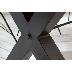 Jídelní stůl Thor X Vintage Brown 200 cm masiv borovice 8cm tloušťka desky  Jídelní stoly 38461