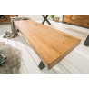 Stolová lavice Thor 180 cm masiv divoký dub tloušťka desky 6cm  Lavice 38807