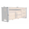 Komoda Thor Natur 195 cm masiv borovice  Komody 40683