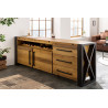 Komoda Thor Vintage Braun 195 cm masiv borovice  Komody 43679