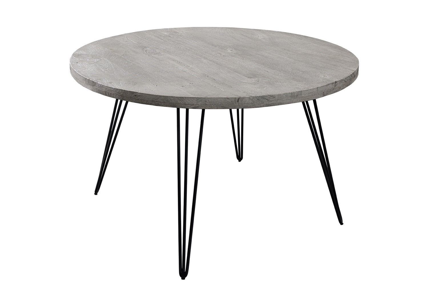Kulatý jídelní stůl Scorpion 120 cm šedý masiv mango Iron Craft Jídelní stoly 43664