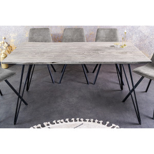 Jídelní stůl Scorpion 140 cm šedý masiv akácie Scorpion Jídelní stoly 43665