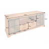 Tv stolek lowboard Heritage 160 cm borovice  TV stolky a komody 40882