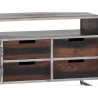 Lowboard Tv stolek United z masivu a kovu - VÝPRODEJ  Komody MH01498X0