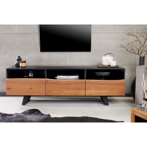 Televizní stolek Organic Artwork 140cm masiv akácie  TV stolky a komody 43305