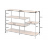 Regál Slim line115 cm divoký dub  Regály 42020
