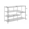 Regál Slim line 115 cm Marmor anthrazit  Regály 44180