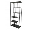 Regál Slim line 185x77 cm Marmor anthrazit  Knihovny a police 44181