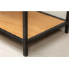 Regál Slim line 185x77 cm divoký dub  Knihovny a police 42022