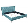 Postel Boutique 160x200cm Bpetrolejová samet  Postele 41427
