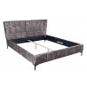 Postel Boutique 180x200cm tmavě šedá samet  Postele 41670