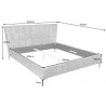Postel Boutique 180x200cm petrolejová samet  Postele 41428