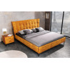 Postel Boutique 180x200cm tmavě žlutá samet  Postele 41667