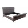 Postel Kensington 160x200cm tmavě šedá mikrovlákno  Postele 40605