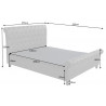 Postel Kensington 160x200cm tmavě šedá mikrovlákno  Postele 40605