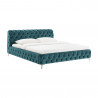 Postel Modern Barock 180x200cm pacificky modrá samet  Postele 41438