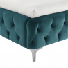 Postel Modern Barock 180x200cm pacificky modrá samet  Postele 41438