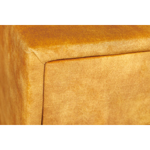Noční stolek Boutique 50cm tmavě žlutý samet  Noční stolky 41668