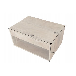 Závěsný noční stolek Makassar Lagos 50cm masiv sheesham  Noční stolky 43943