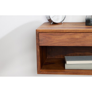 Závěsný noční stolek Makassar Lagos 50cm masiv sheesham  Noční stolky 43943