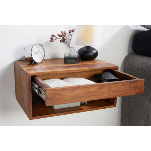 Závěsný noční stolek Makassar Lagos 50cm masiv sheesham  Noční stolky 43943