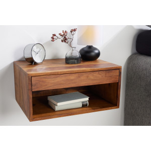 Závěsný noční stolek Makassar Lagos 50cm masiv sheesham  Noční stolky 43943