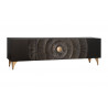 Televizní stolek Golden Sunset 180 CM masiv mango Black TV stolky a komody 44303