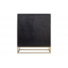Vysoká komoda illusion 120cm masiv mango Black Komody 44321
