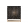 Vysoká komoda illusion 120cm masiv mango Black Komody 44321