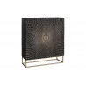 Vysoká komoda illusion 120cm masiv mango Black Komody 44321