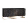 Komoda Illusion 177cm masiv mango Black TV stolky a komody 44320