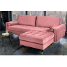 Taburet Cozy Velvet 80cm tmavě růžový samet  Taburety a podnožky 43607