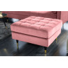 Taburet Cozy Velvet 80cm tmavě růžový samet  Taburety a podnožky 43607