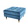 Taburet Cozy Velvet 80cm Blue samet  Taburety a podnožky 43608