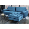 Taburet Cozy Velvet 80cm Blue samet  Taburety a podnožky 43608