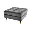 Taburet Cozy Velvet 80cm šedý samet  Taburety a podnožky 43132