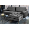 Taburet Cozy Velvet 80cm šedý samet  Taburety a podnožky 43132