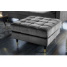 Taburet Cozy Velvet 80cm šedý samet  Taburety a podnožky 43132