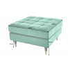 Taburet Cozy Velvet 80cm zelený samet  Taburety a podnožky 43133