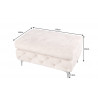 Taburet Modern Barock XL 90 CM šampaňský samet  Taburety a podnožky 42642